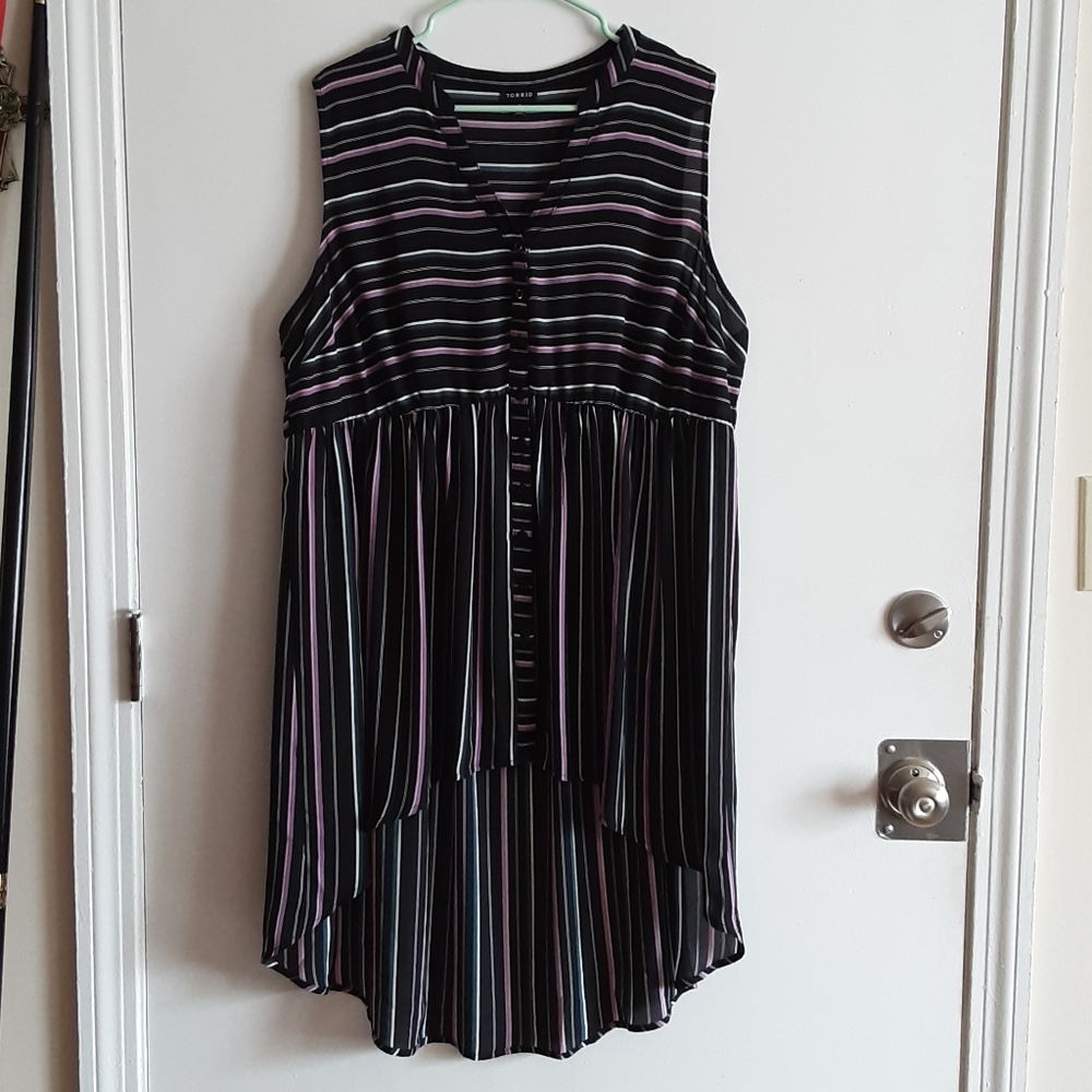 Women's Chiffon High-Low Blouse